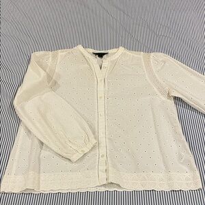 J.Crew eyelet blouse